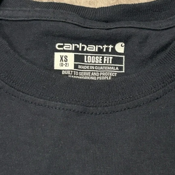 Ladies Carhartt T Shirt size XS Loose Fit - Picture 3 of 3